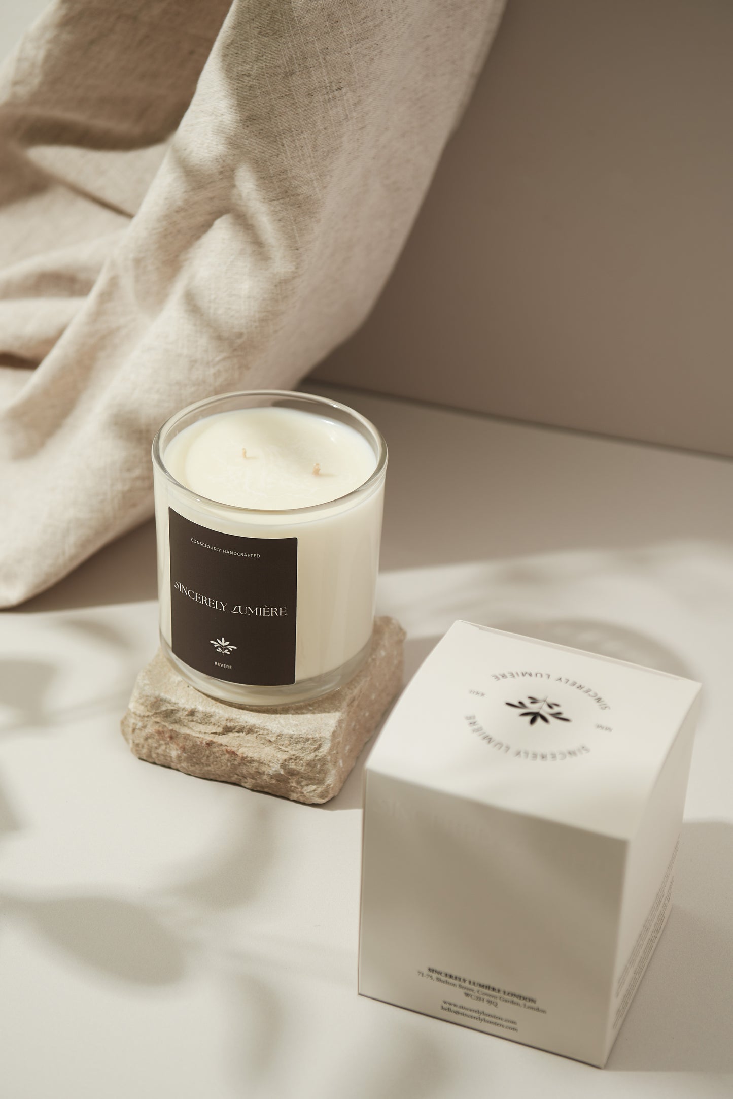 2 LUXURY 400G GLASS JAR CANDLE SET